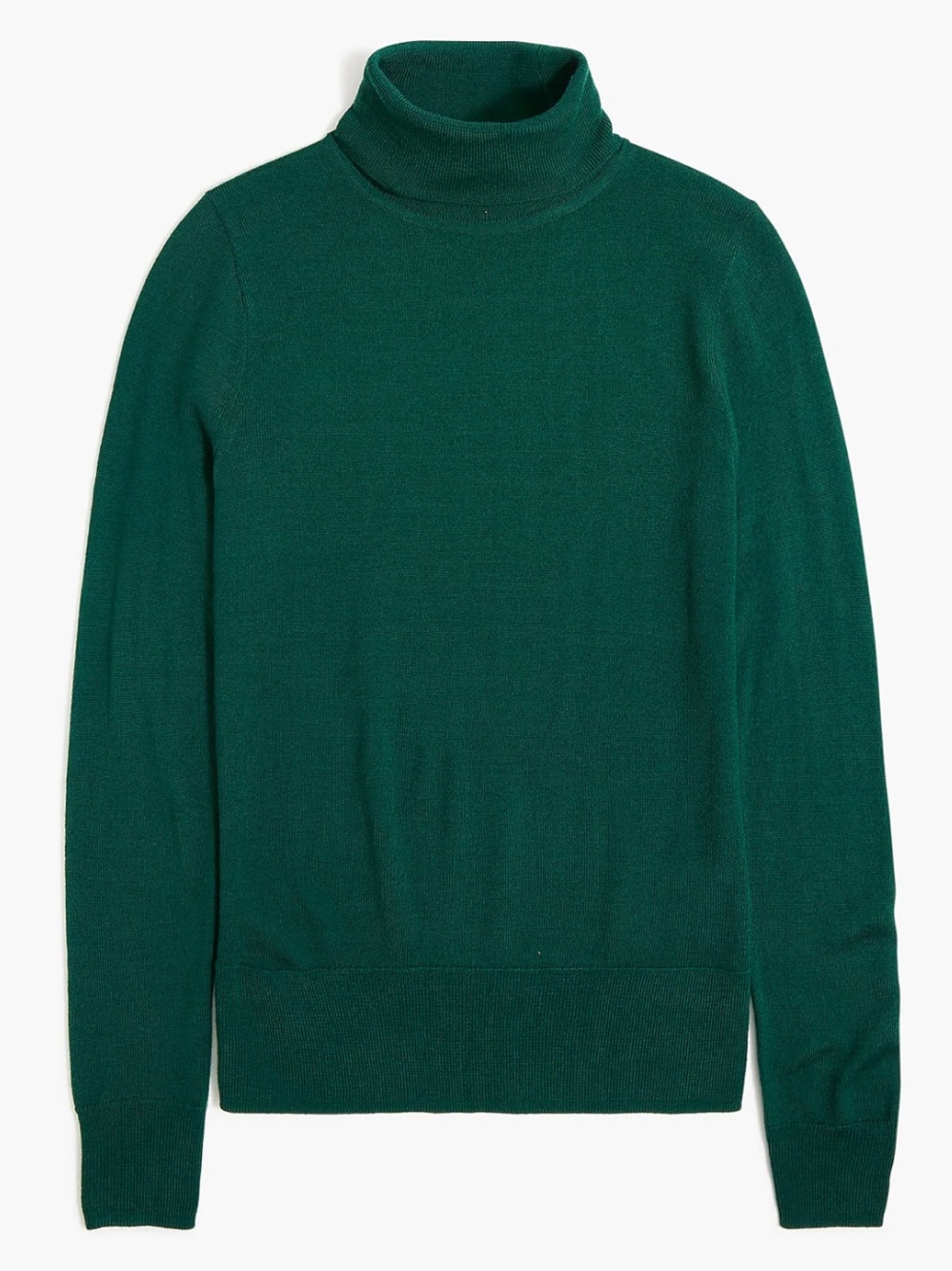J. Crew Wool Blend turtleneck in academia green Small